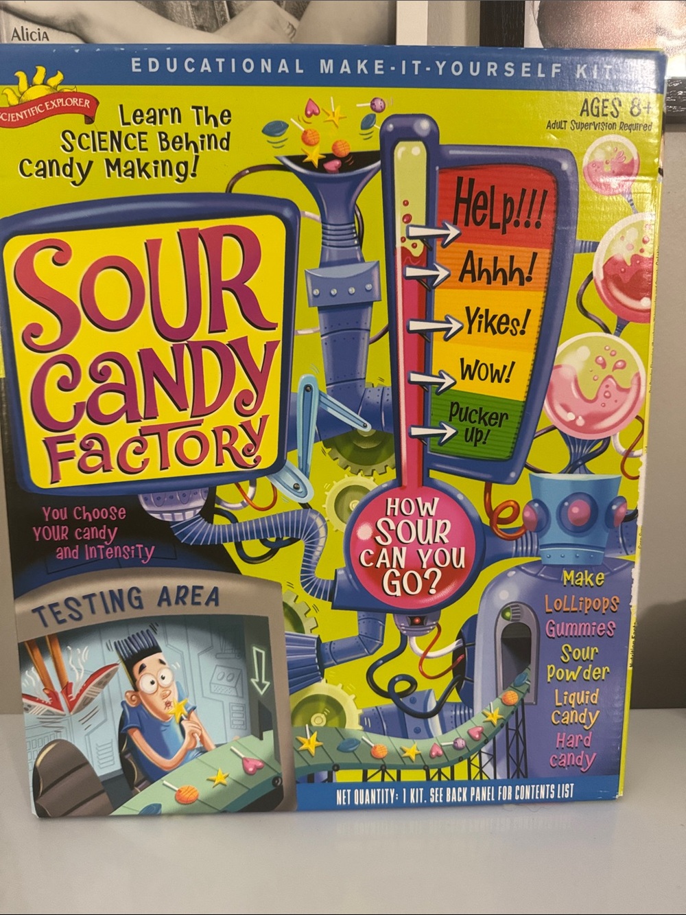 Sour Candy Factory Educational Candy-Making Kit - Bright Yellow Box